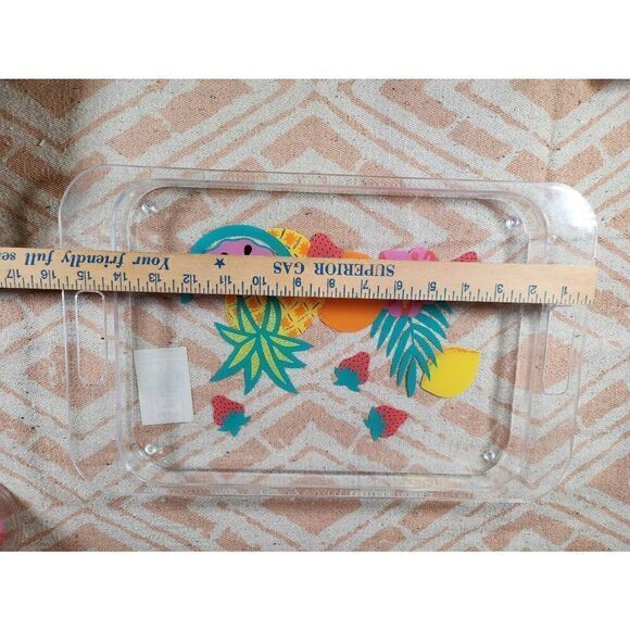 Vintage Acrylic Fruit  Pitcher and Serving Tray, - Picture 3 of 7